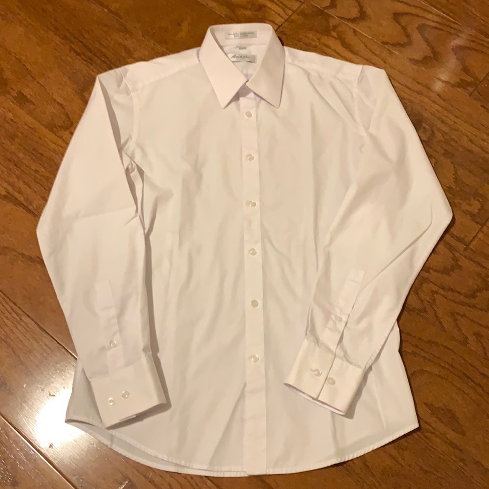 ***SOLD***Amanti men’s white slim fit dress shirt